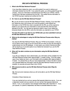 IRS Data Retrieval Process Guide