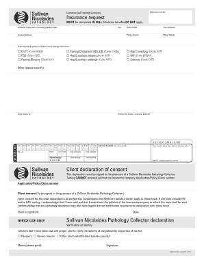 Medical Insurance Request Form