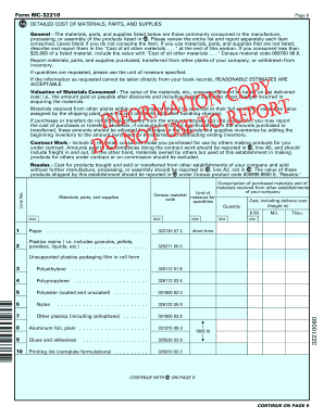 US Census Bureau Form MC-32210