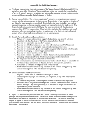 Warren County Public Schools Acceptable Use Policy