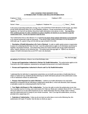 Authorization to Disclose Health Information