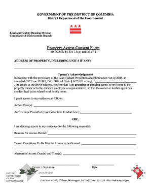 Property Access Consent Form