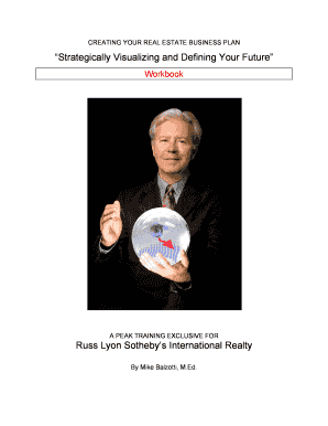 Real Estate Business Plan Workbook