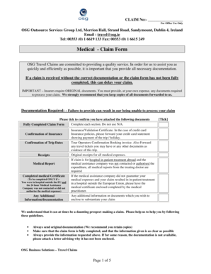 Medical Claim Form