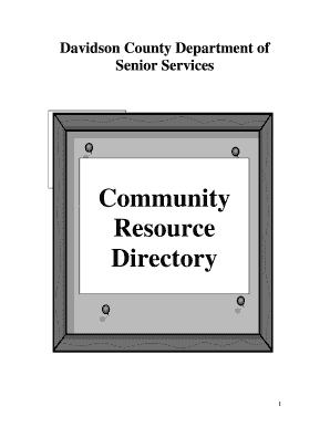 Davidson County Senior Services Resource Directory
