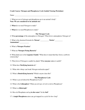 29 Nitrogen Cycle Worksheet Answers - Worksheet Information