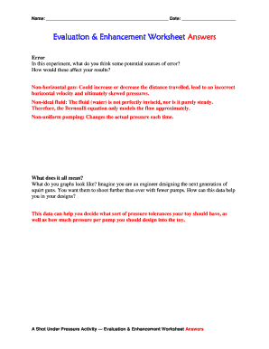 Evaluation & Enhancement Worksheet