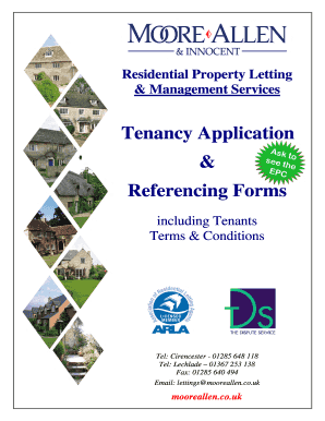 UK Tenancy Application Form