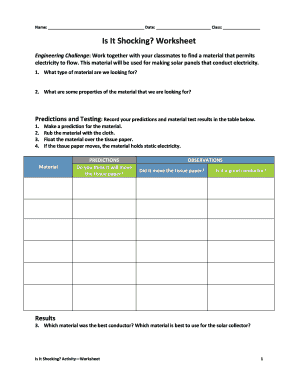 Metric dimensional analysis worksheet - Name Date Class Is It Shocking Worksheet