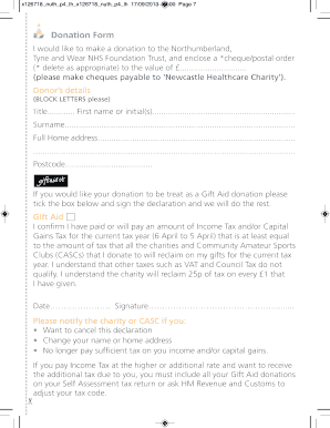 Donation Form
