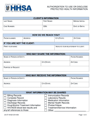 Authorization to Use or Disclose Protected Health Information