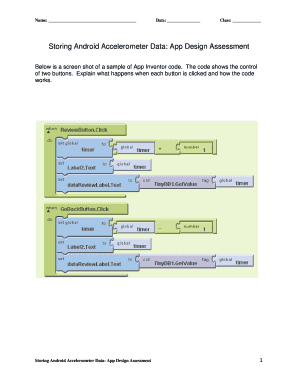 Android Accelerometer Data App Design Assessment