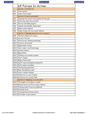 Force Meters Educational Worksheet