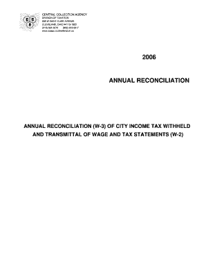 Annual Reconciliation Form W-3