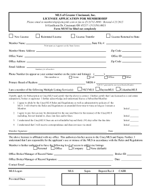 CincyMLS Subscription Application