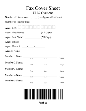 Fax Cover Sheet