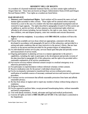 Resident Bill of Rights