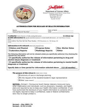 Authorization for Release of Health Information