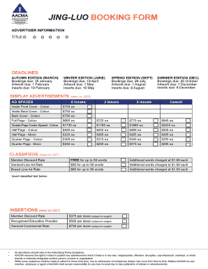 JING-LUO BooKIng Form - acupuncture org