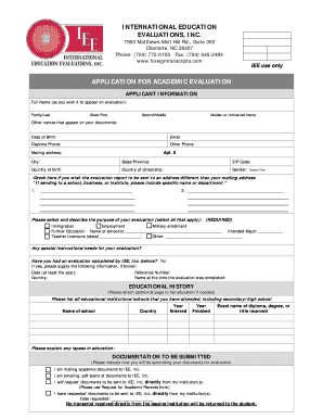 Academic Credential Evaluation Application
