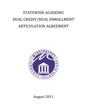 Mississippi Dual Credit/Dual Enrollment Articulation Agreement