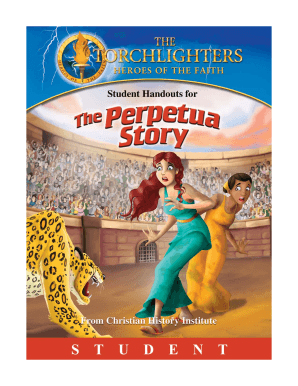 Torchlighters Perpetua Story Student Handouts