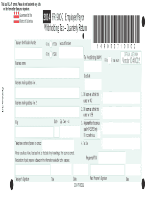 DC Employer Withholding Tax Quarterly Return