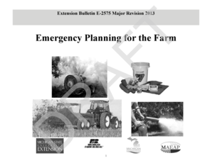 Michigan Farm Emergency Plan
