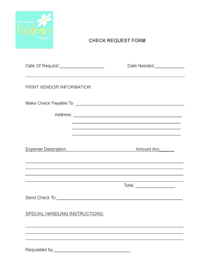 Check Request Form
