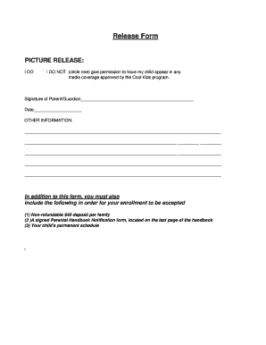 Picture Release Form