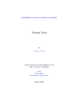 PhD Thesis Submission Form