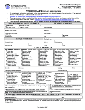 Anticonvulsants Prior Authorization Form
