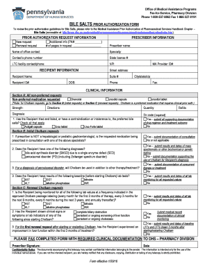 Bile Salts Prior Authorization Form