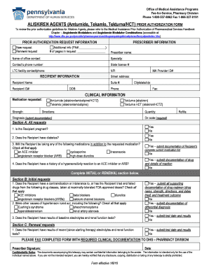 Aliskiren Agents Prior Authorization Form