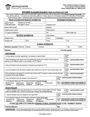 Orkambi Prior Authorization Form