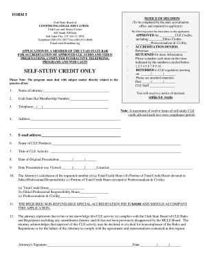 Utah CLE Accreditation Application