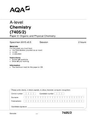 A-level Chemistry Paper 2