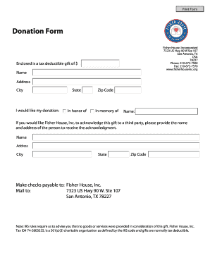 Donation Form