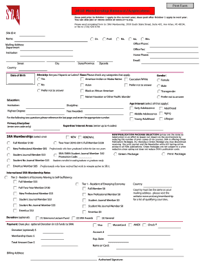 SRA Membership Renewal/Application Form