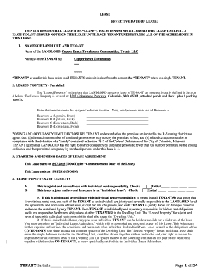 Residential Lease Agreement