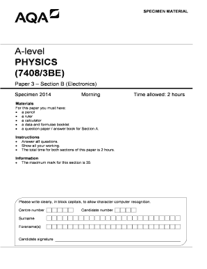 A-Level Physics Electronics Exam Paper