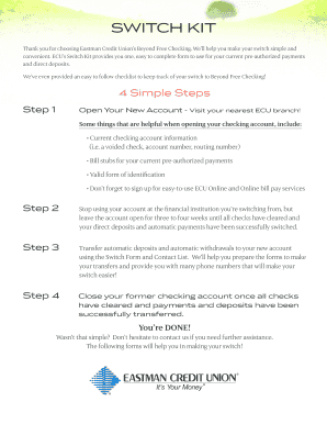 Eastman Credit Union Switch Kit