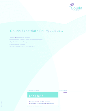 Gouda Expatriate Policy Application