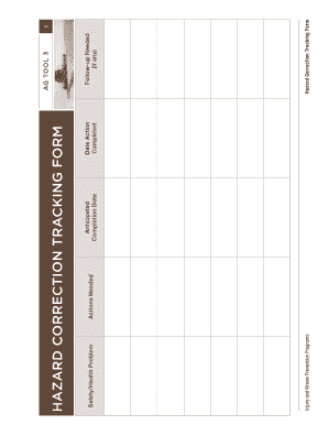 Health and Safety Committee Tracking Form