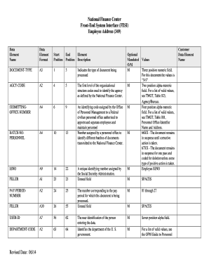Employee Address Form 349