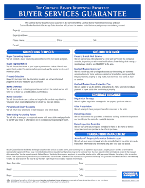 Coldwell Banker Buyer Services Guarantee