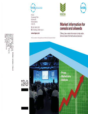 AHDB/HGCA Market Information Form