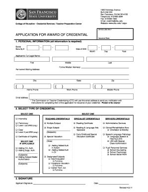 California Teaching Credential Application