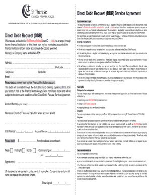 Direct Debit Request Service Agreement