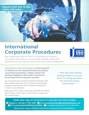 International Corporate Procedures Guide